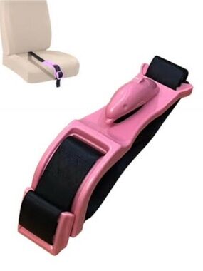Pregnancy Bump Support Strap for Pregnant Moms Belly - Car Seat Belt - Black